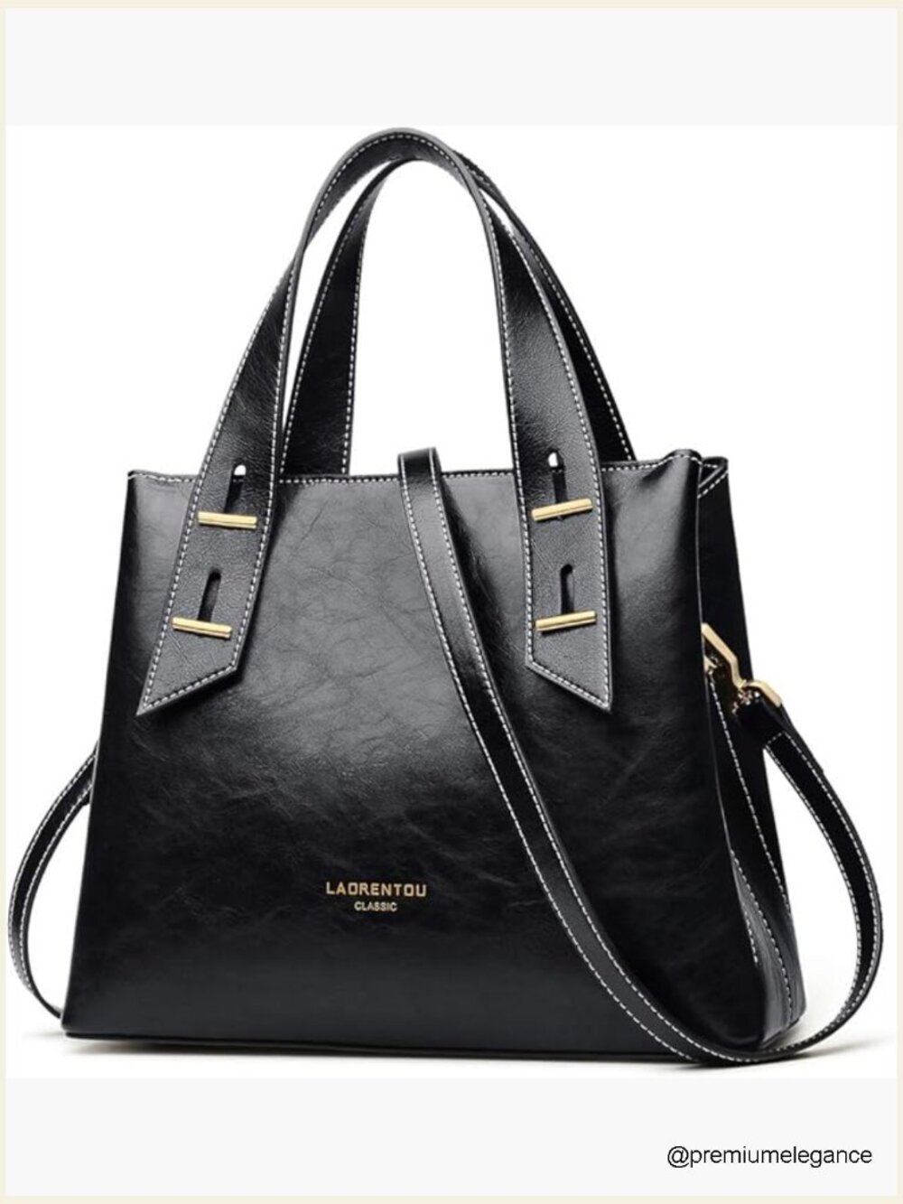 Genuine Leather Crossbody Satchel Tote Bag Shoulder Purse